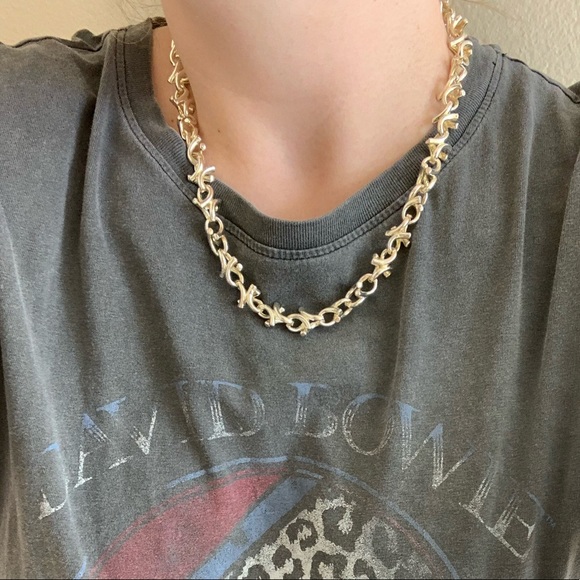 Silver XOX Chain Necklace & Matching Bracelet - Picture 7 of 14